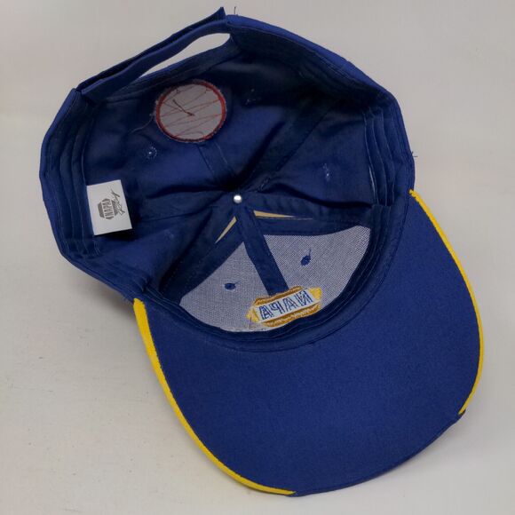 NAPA Racing Strapback Hat Blue Yellow Ron Capps #28 Chase Elliot OSFM - Picture 6 of 8